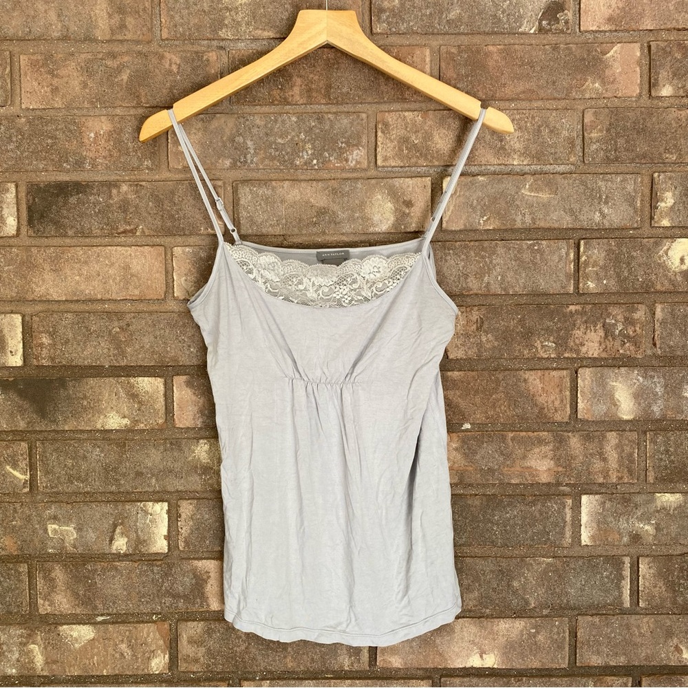 Ann Taylor Grey Camisole Medium